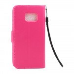 Wholesale Galaxy S8 Plus Folio Flip Leather Wallet Case with Strap (Rose Gold)